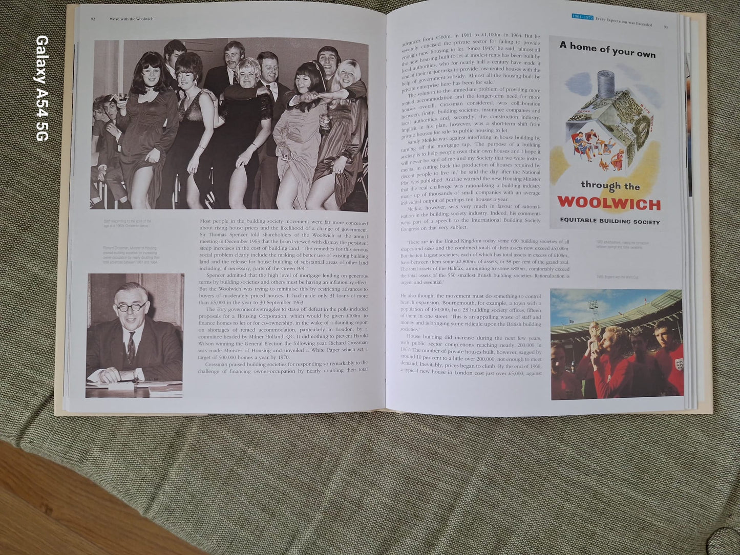 History Of The Woolwich Building Society 'We're With The Woolwich' Hardback Book In Excellent Used  Condition