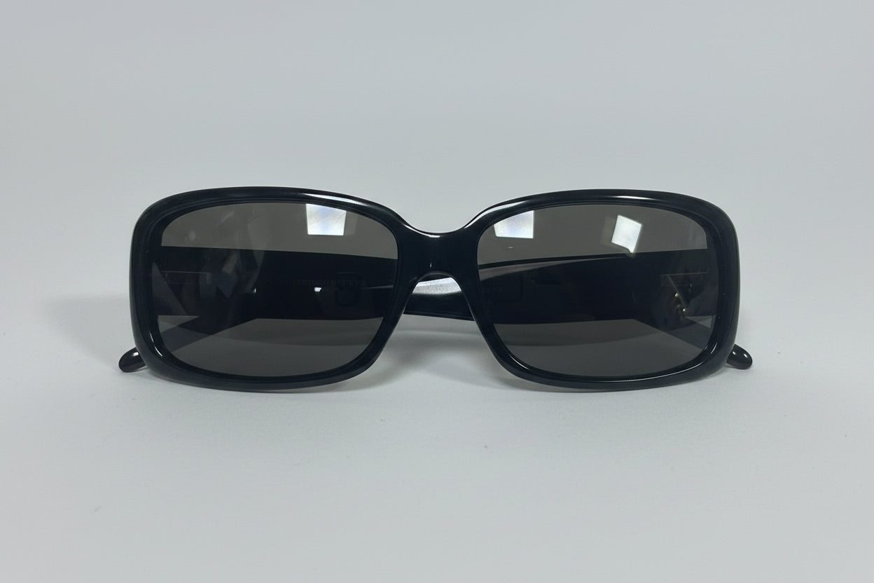 Givenchy SGV660 Black Sunglasses Rectangle Frame & Case