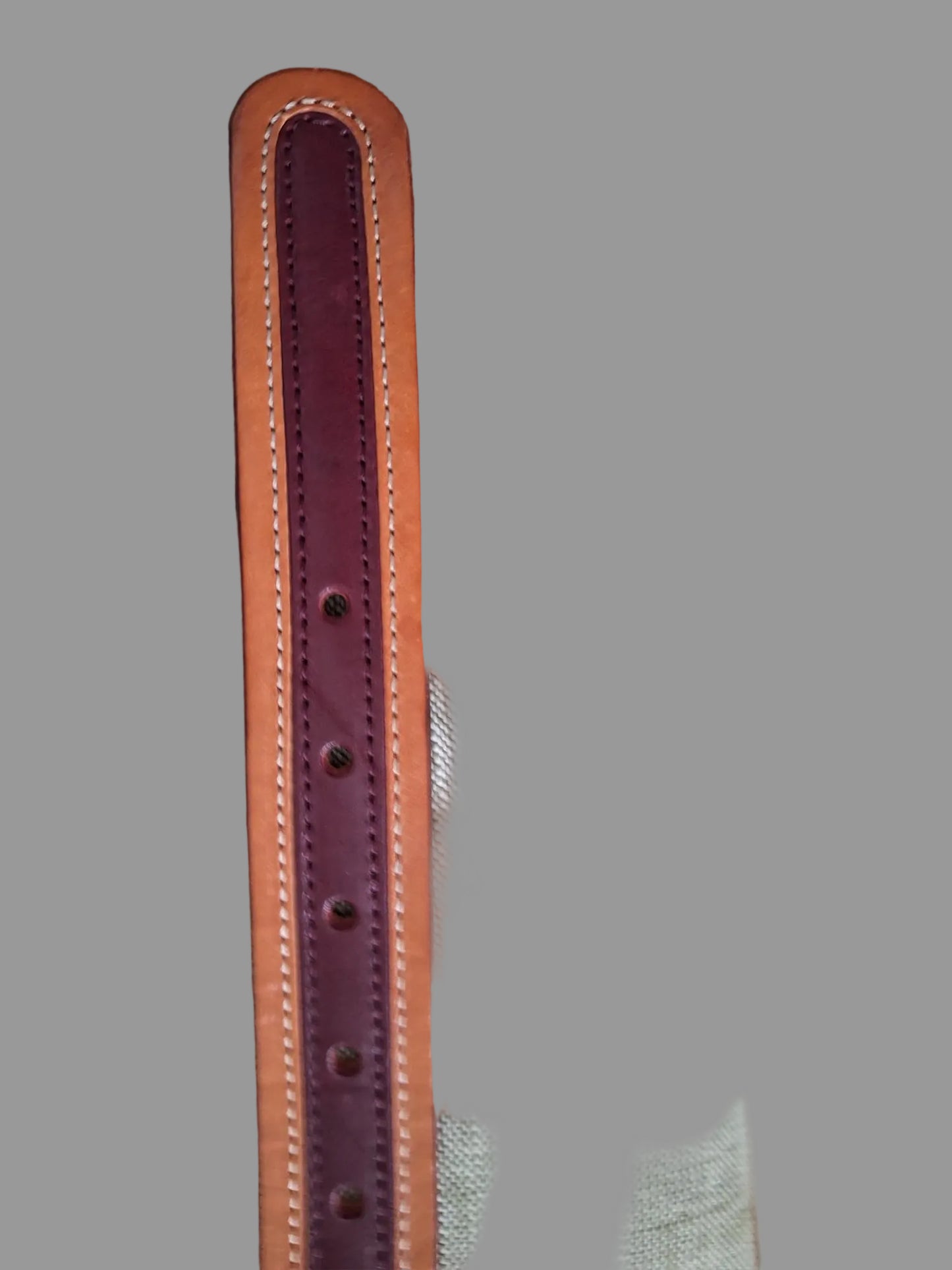 Men's GP & Max Leather Belt Tan and Brown 120cm in Length Very Good Used Condition