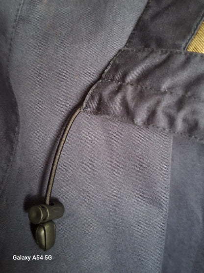 Men's Navy Barbour Waterproof Bedale Jacket Hooded Size XL Very Good Used Condition