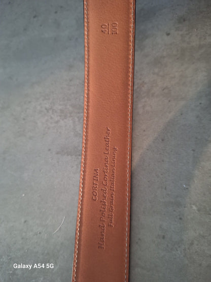 Trafalgar Black Leather Men's Belt In Excellent Condition