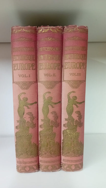 Hutchinson's Picturesque Europe Vol I, II and III- COMPLETE SET