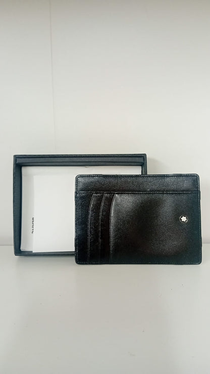 Mont Blanc Card Holder- Black-BRAND NEW STILL IN BOX