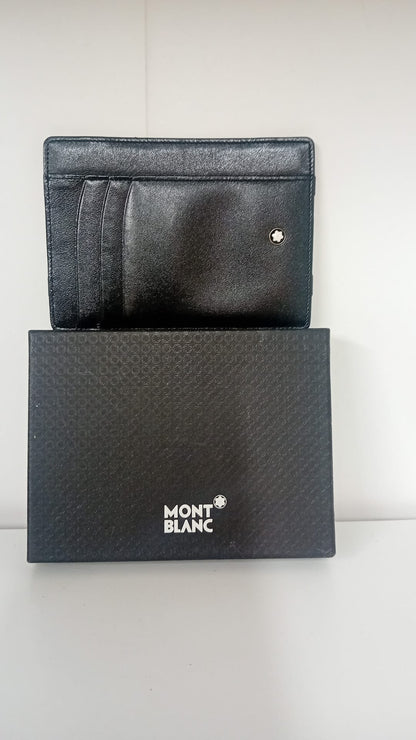 Mont Blanc Card Holder- Black-BRAND NEW STILL IN BOX