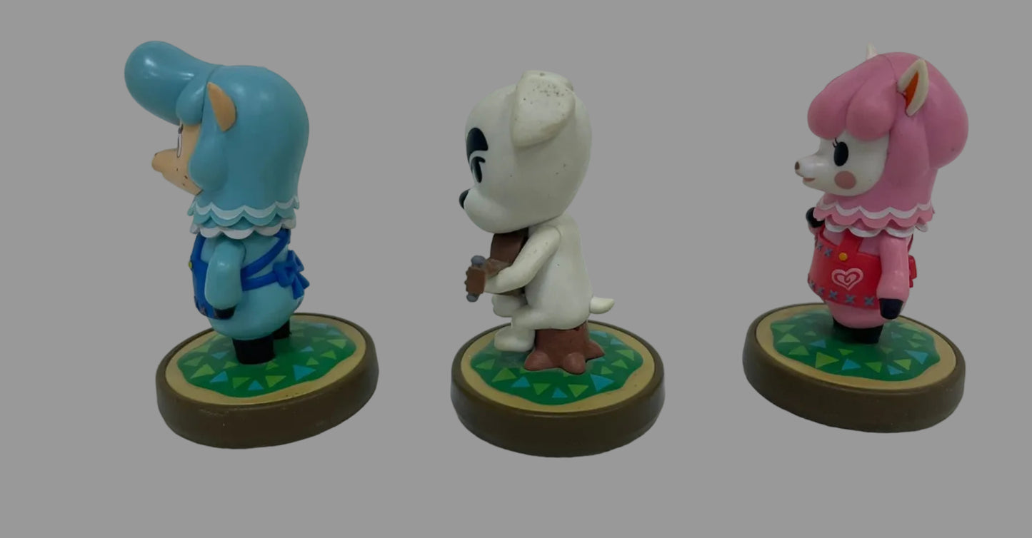 Nintendo amiibo Animal Crossing Cyrus K.K. Reese Action Figures Bundle - USED