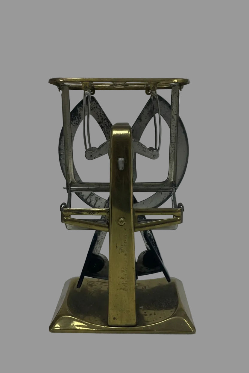 Vintage Bilateral brass letter postal scales, 0 - 8oz - USED