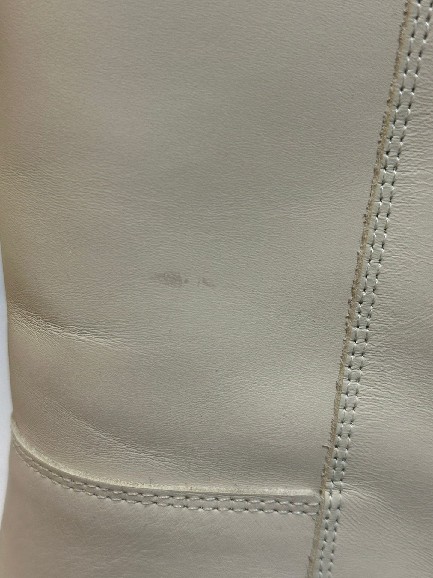 ALOHA Katiuska Cream Leather Knee-High Boots Eu 37 UK 4 RRP £200