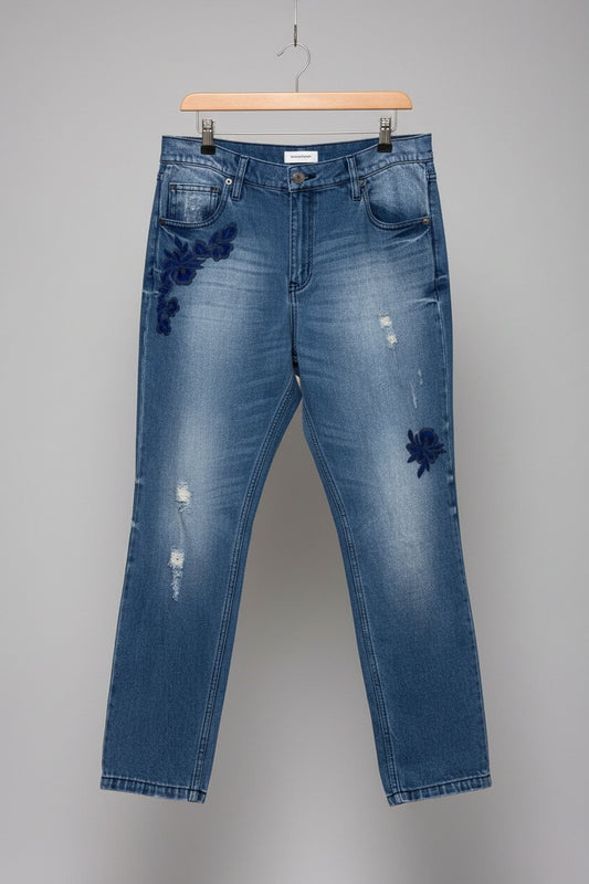 NEW Great Plains London Floral Denim Jean (UK Size 16)