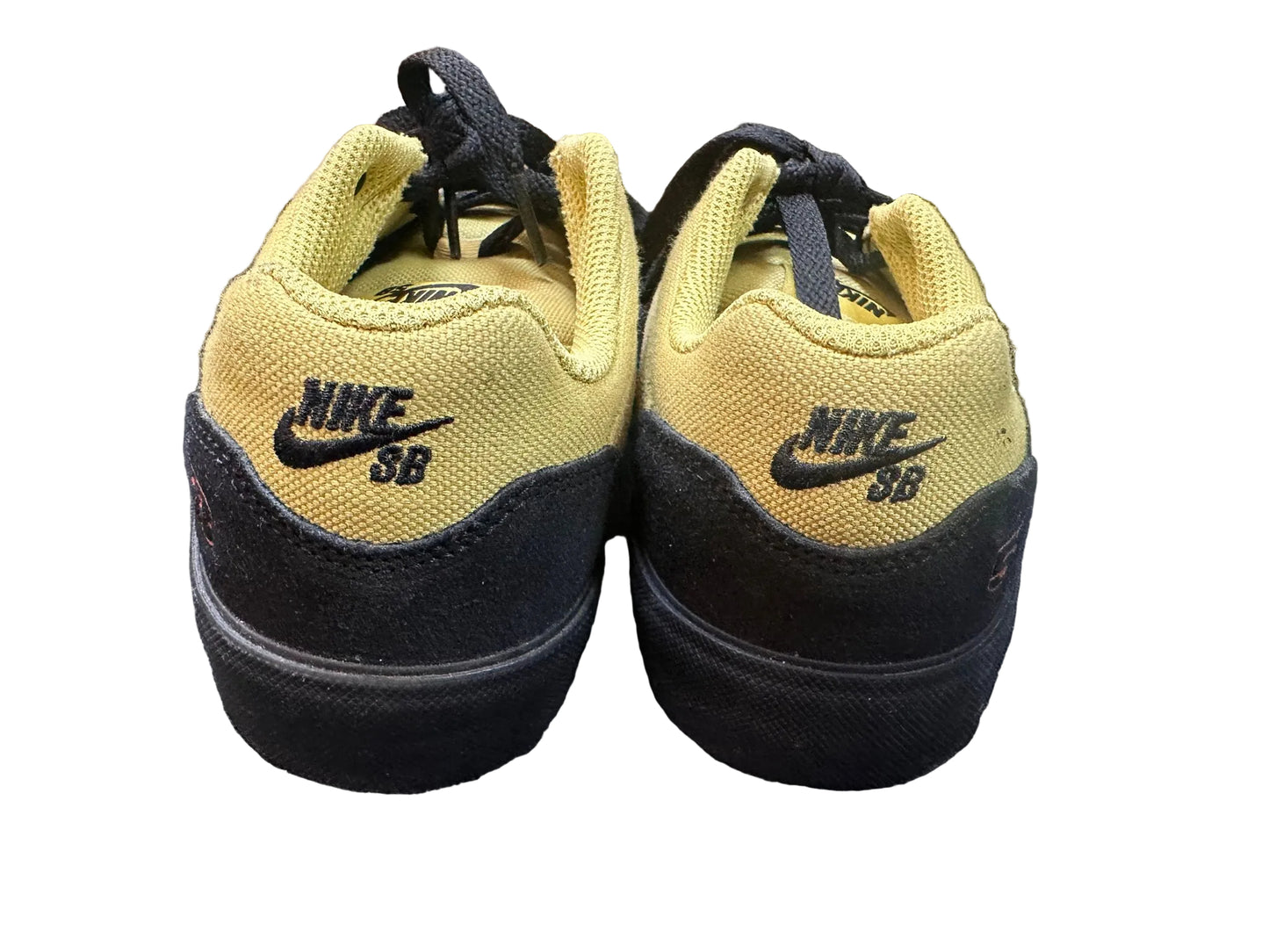 Nike SB Olive Green/Yellow Trainers Size 3.5