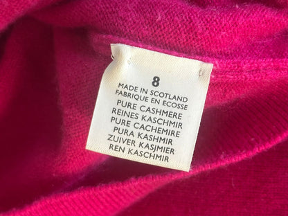 BRORA PINK CASHMERE SET - Cardigan UK Size 10 & Tank Top/Vest UK Size 8 (USED)