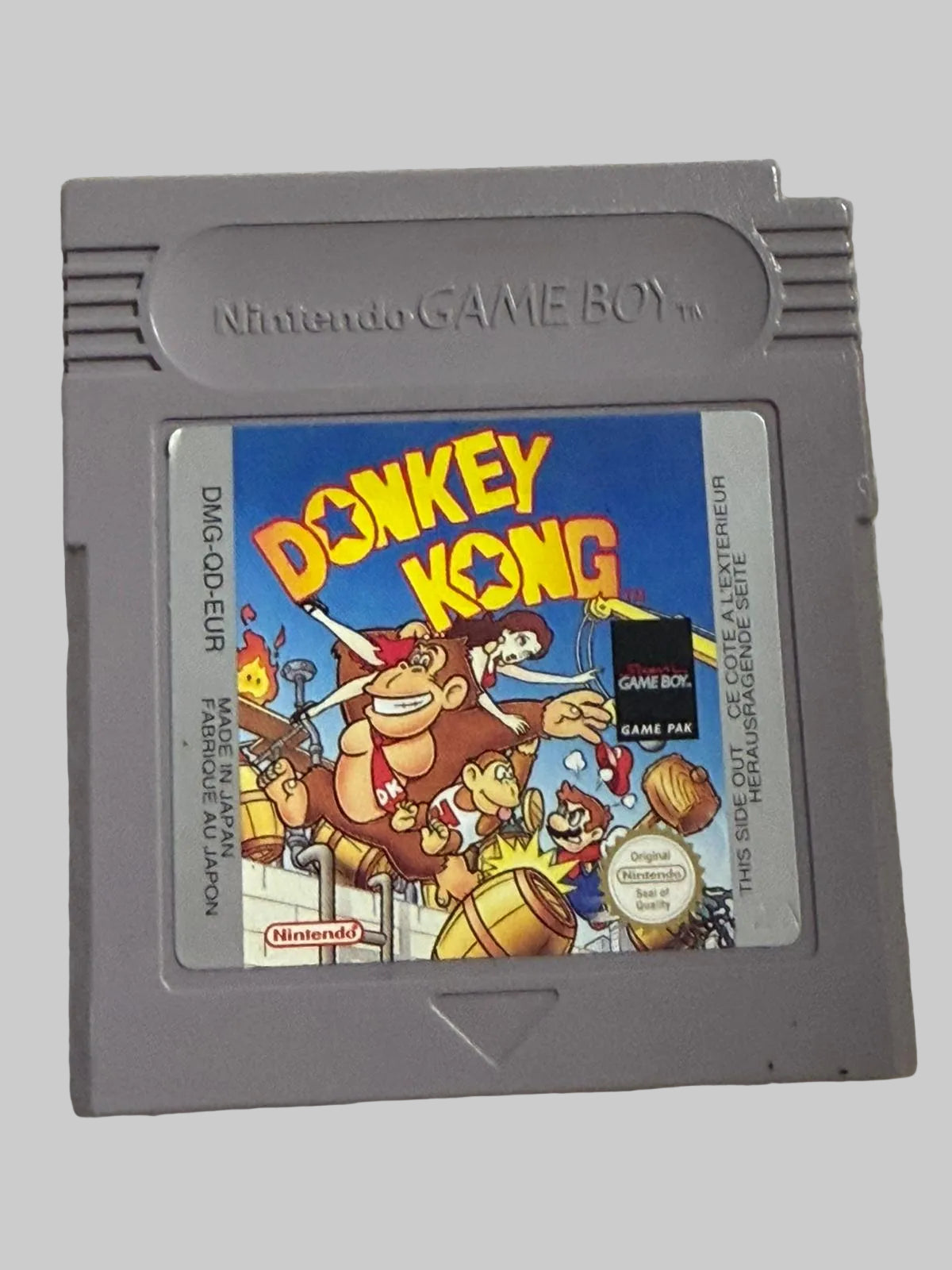 USED - Nintendo Game Boy Pocket Silver Console Bundle + 4 Games (Donkey Kong, Mystical Ninja) - 100% Charity