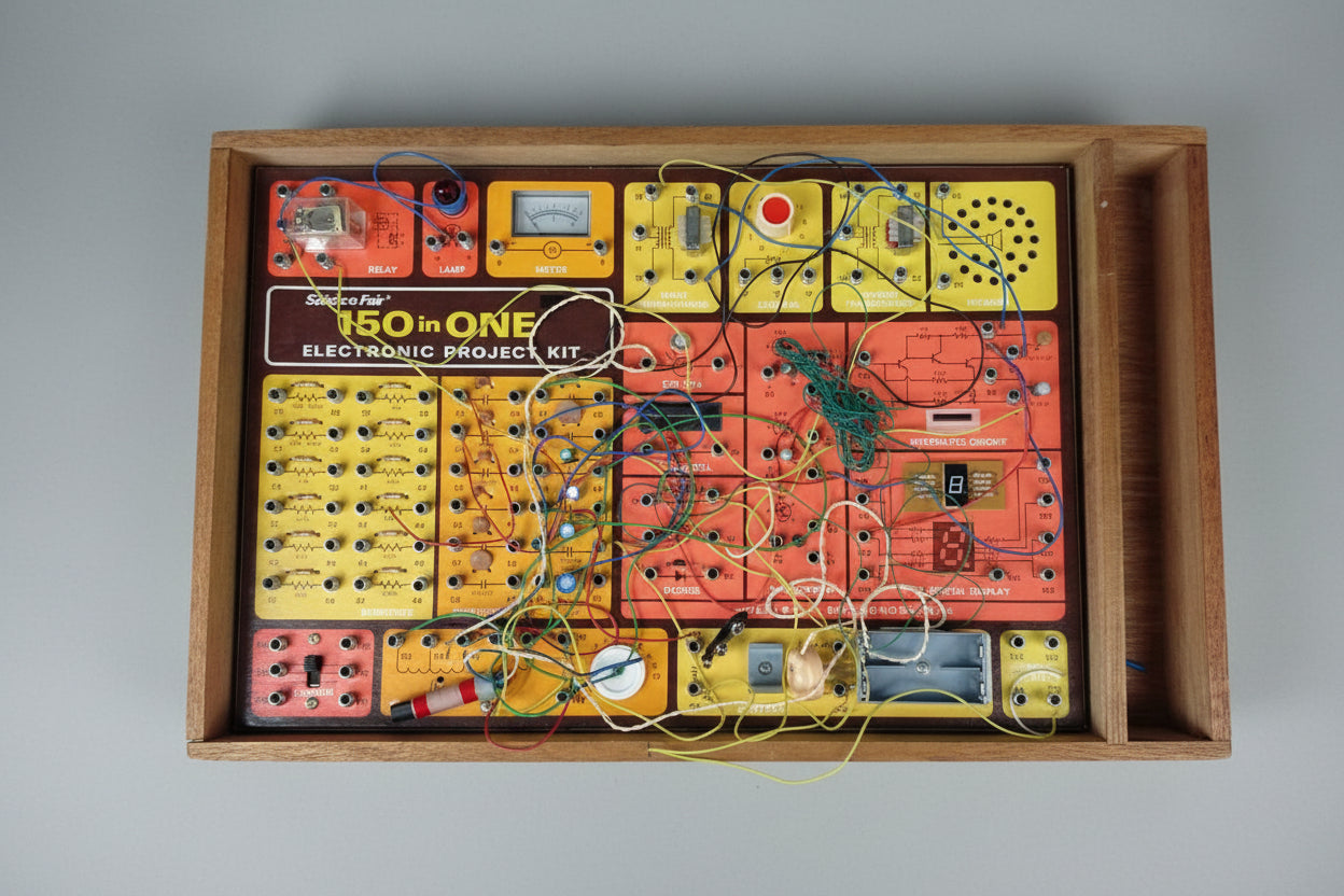 Vintage 1976 150-in-1 Science Fair Electronic Project Kit