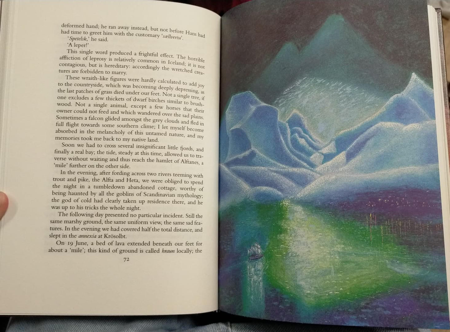 Hardcover 'Journey To The Centre of the Earth' Book by Jules Verne (With Book Slipcase)
