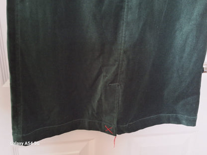 BNWT Boden Green Velvet  Knee Length Skirt Size UK 10 Regular EU 38