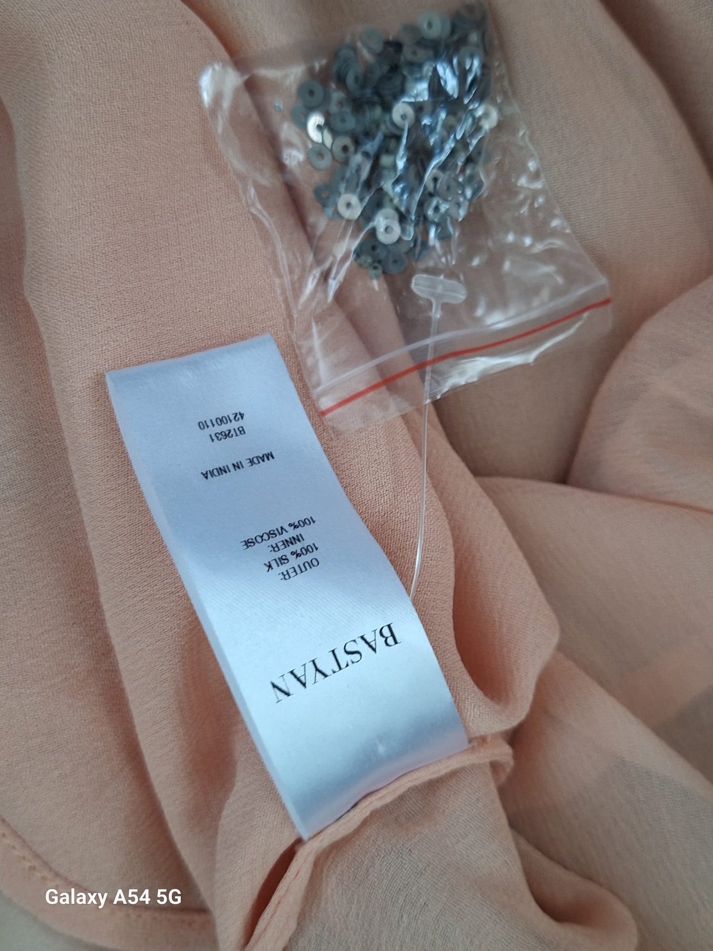 Bastyan Ladies Pink sequin Top New Size 12