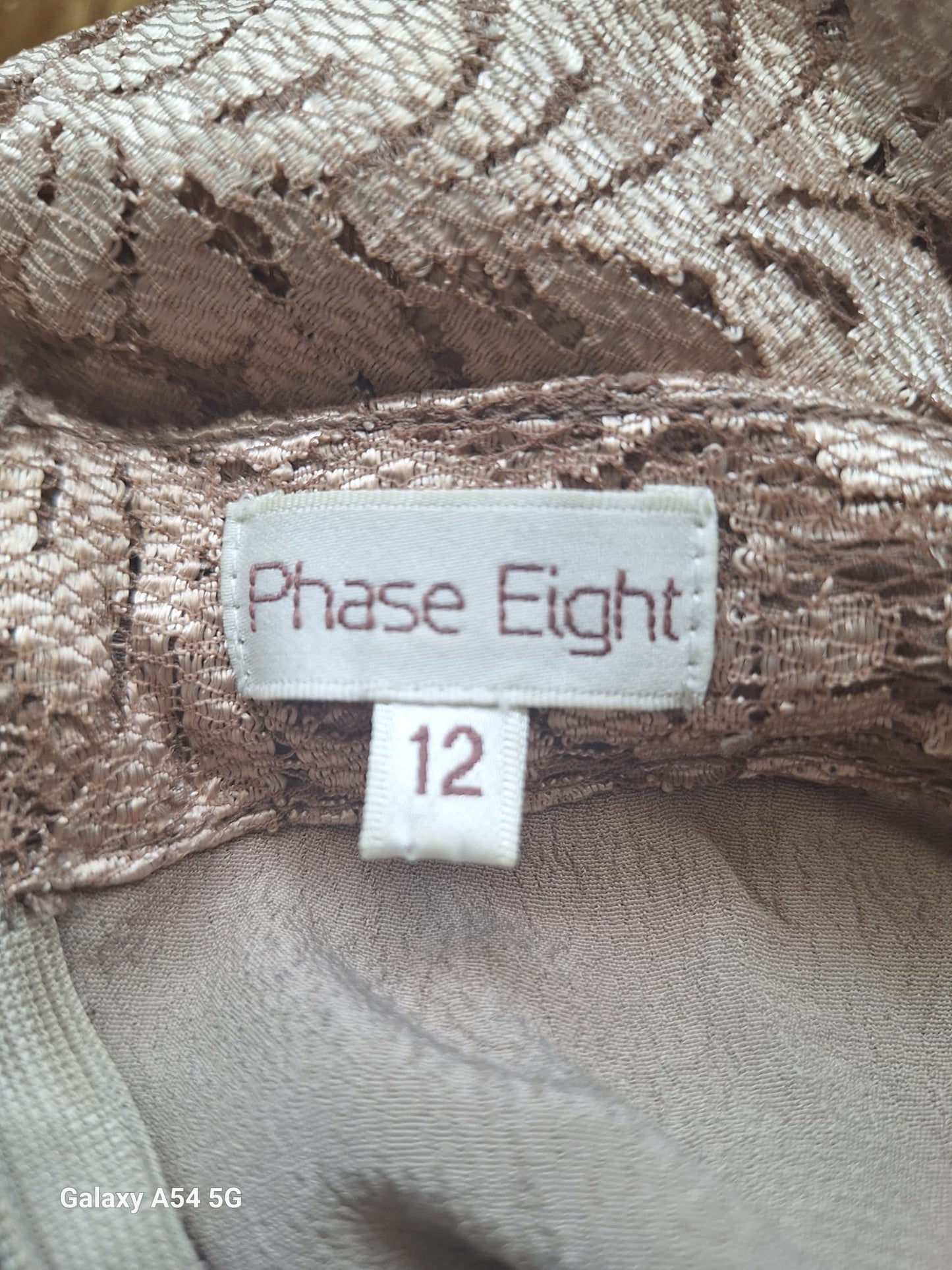 Monsoon Ladies Gold Sequin Spaghetti Strapped Dress and Jacket Size 12 In Excellent Used Condition