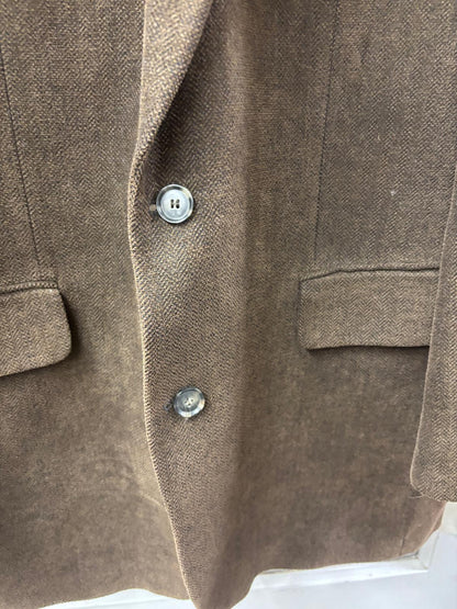 Atelier Torino Blazer Brown Cotton Wool Size 56 / 46R Jacket