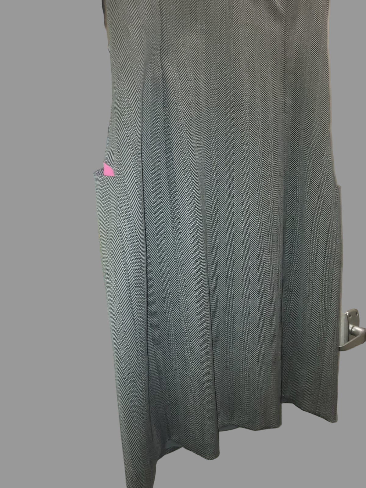 BNWT Alexander McQueen Grey Tweed Pencil Dress UK 10 12 EU 38 40 New - Flawed