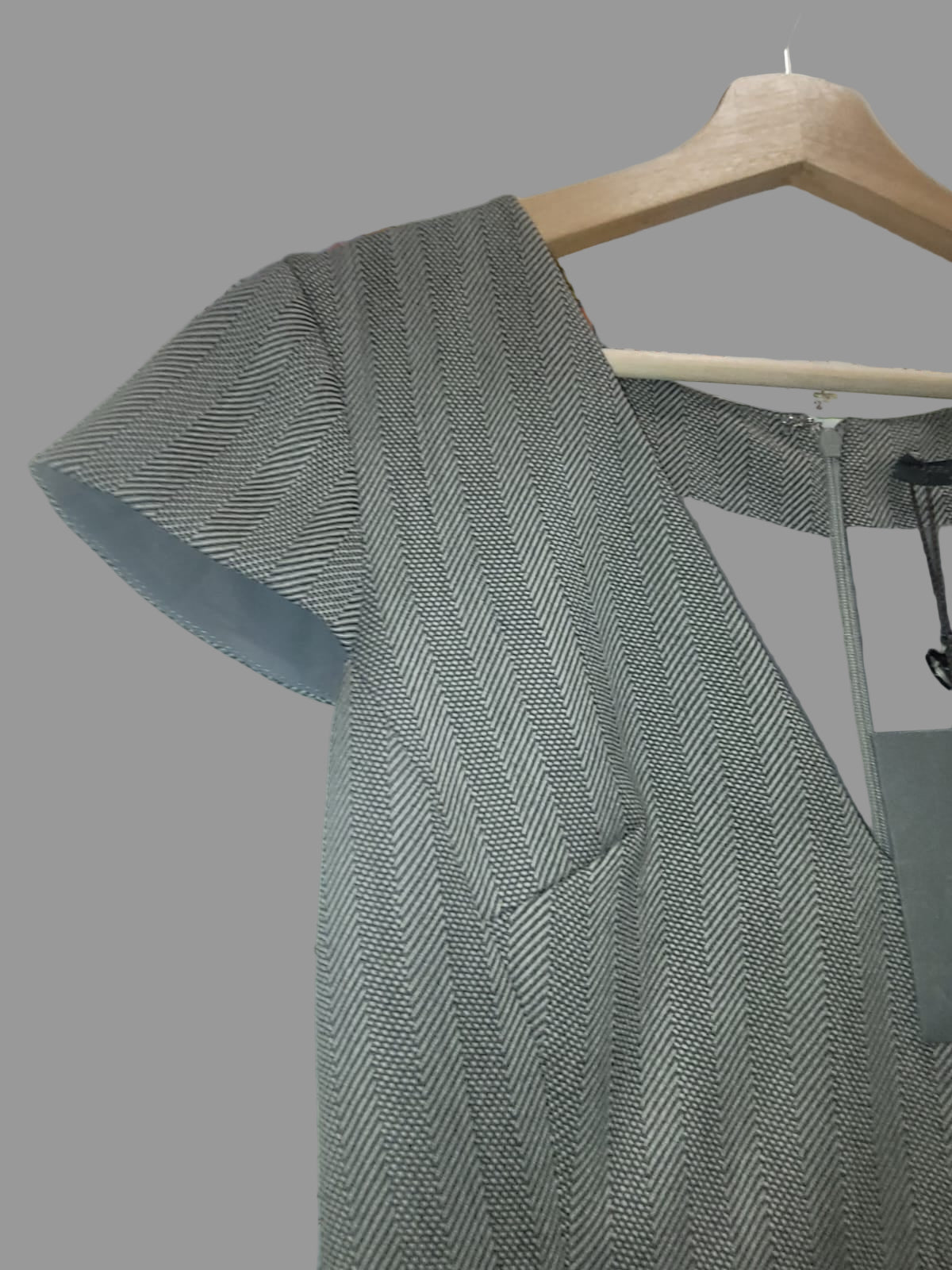 BNWT Alexander McQueen Grey Tweed Pencil Dress UK 10 12 EU 38 40 New - Flawed