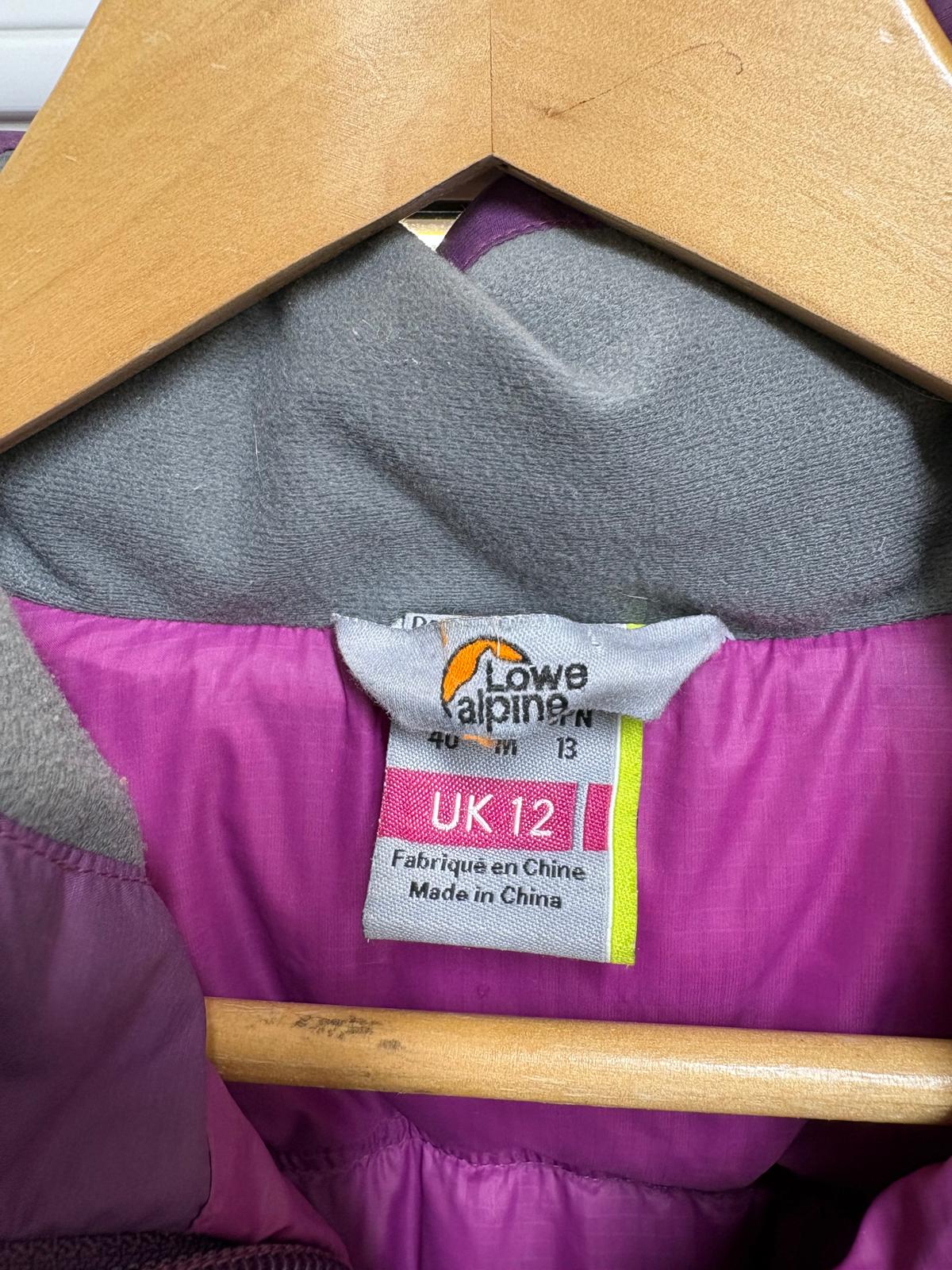 Alpine Lowe Ladies Padded Jacket UK 12 EU 40 - Purple Colour - GOOD USED CONDITION