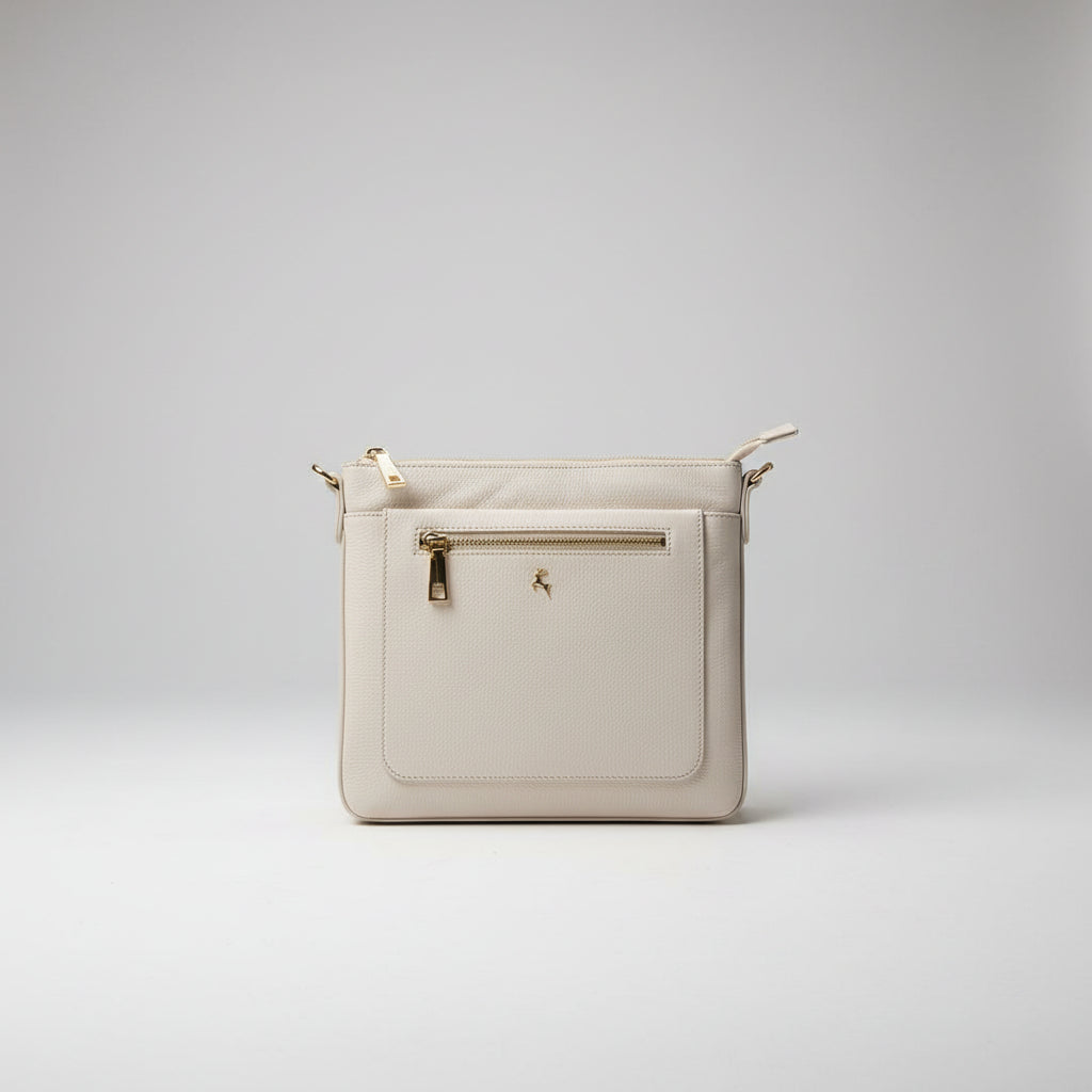 Ashwood Cross Body Leather Bag Cream