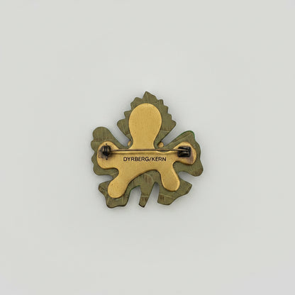 Vintage Green Danish designer Dyrberg/kern Brooch