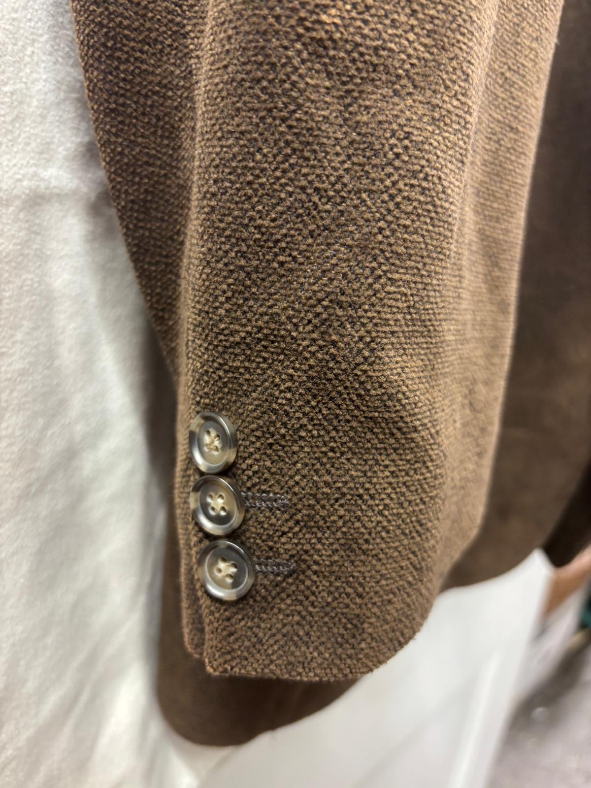 Atelier Torina Blazer Brown Cotton Wool Size 56 / 46R Jacket