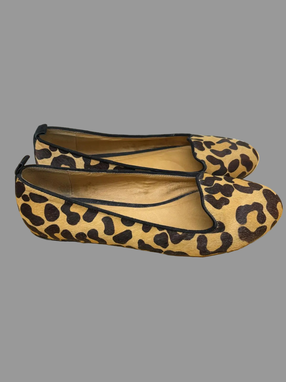 OFFICE animal print ladies ballet flats -USED UK SIZE 7