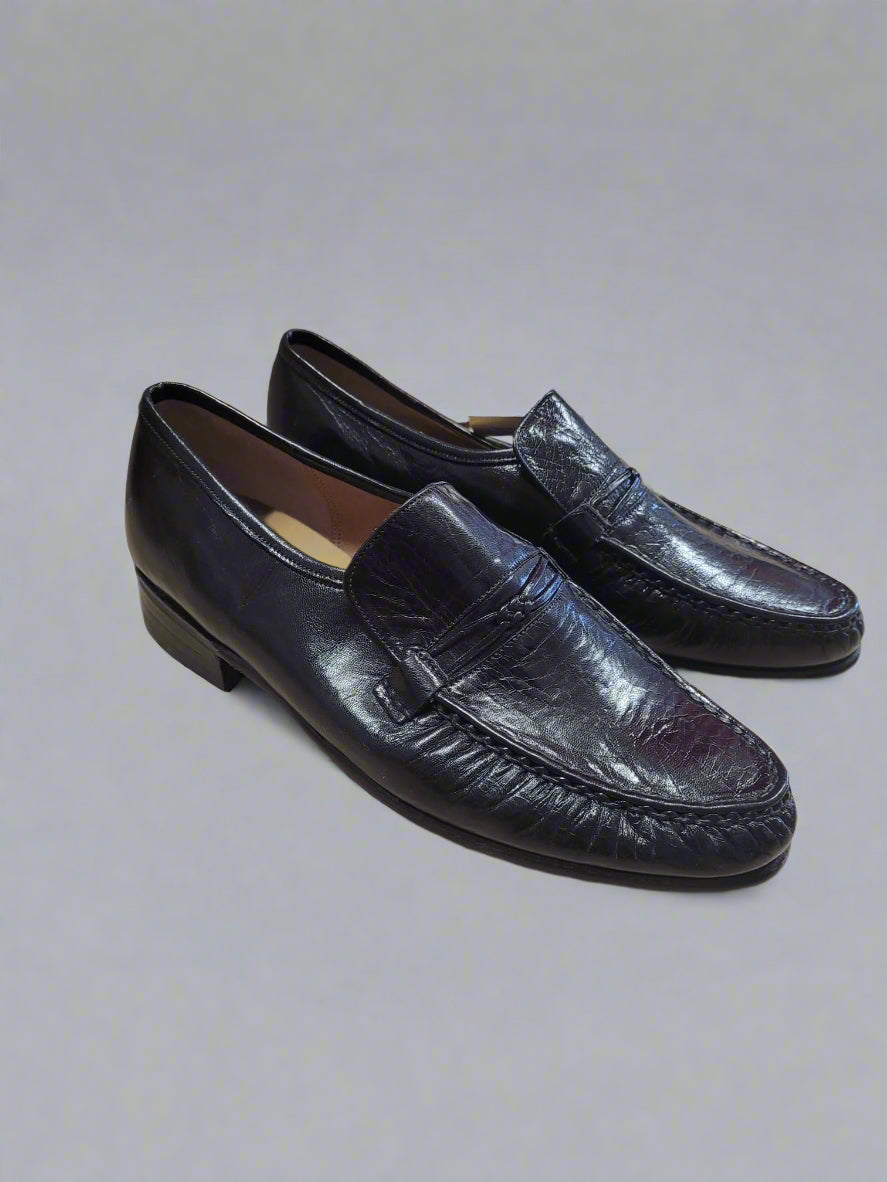 Barkers Black Leather Slip-On Loafers Shoes UK size 6.5 BNWT
