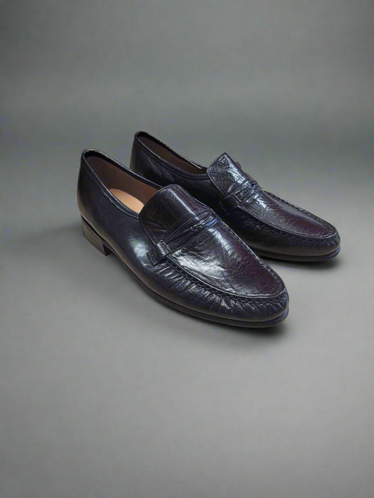Barkers Black Leather Slip-On Loafers Shoes UK size 6.5 BNWT