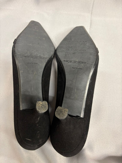Stuart Weitzman Suede Black Kitten Heels EUR Size 36.5 UK size 4