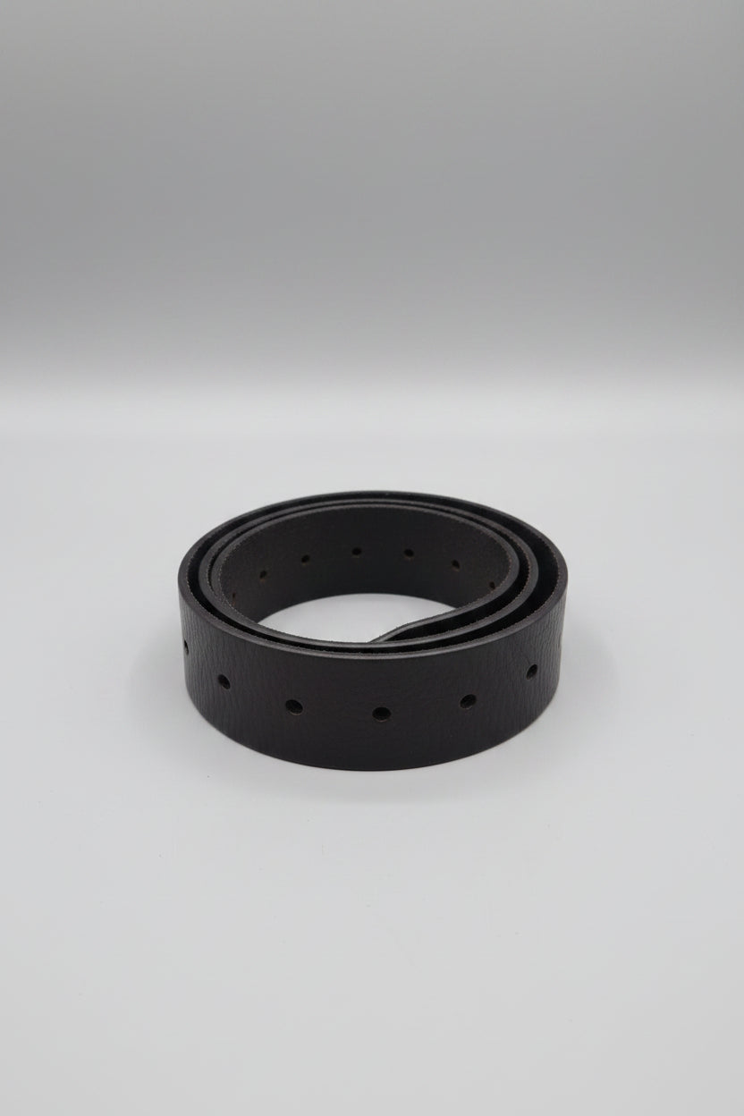 Martine Wester London Genuine Leather Belt - Black - Size Medium - Pink Floral Diamante Buckle