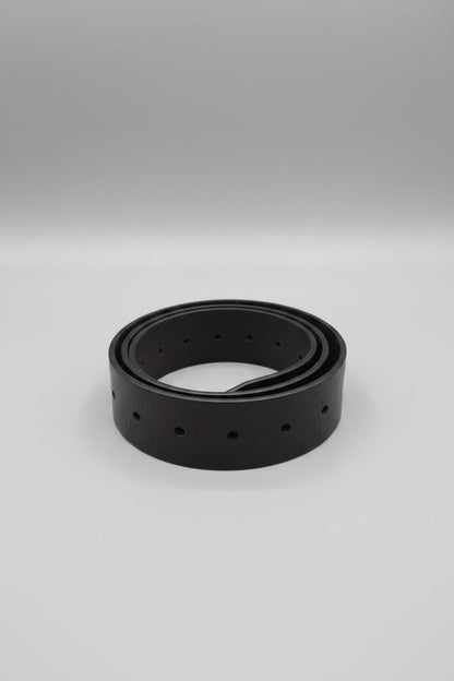 Martine Wester London Genuine Leather Belt - Black - Size Medium - Pink Floral Diamante Buckle
