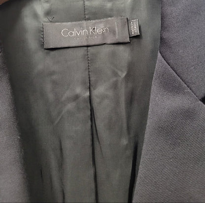 BNWT Calvin Klein Black Blazer (S) UK 8 EU 36 Jacket Double Breasted - NEW