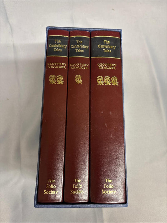The Canterbury Tales - Geoffrey Chaucer - The Folio Society - 3 Volumes Bookset