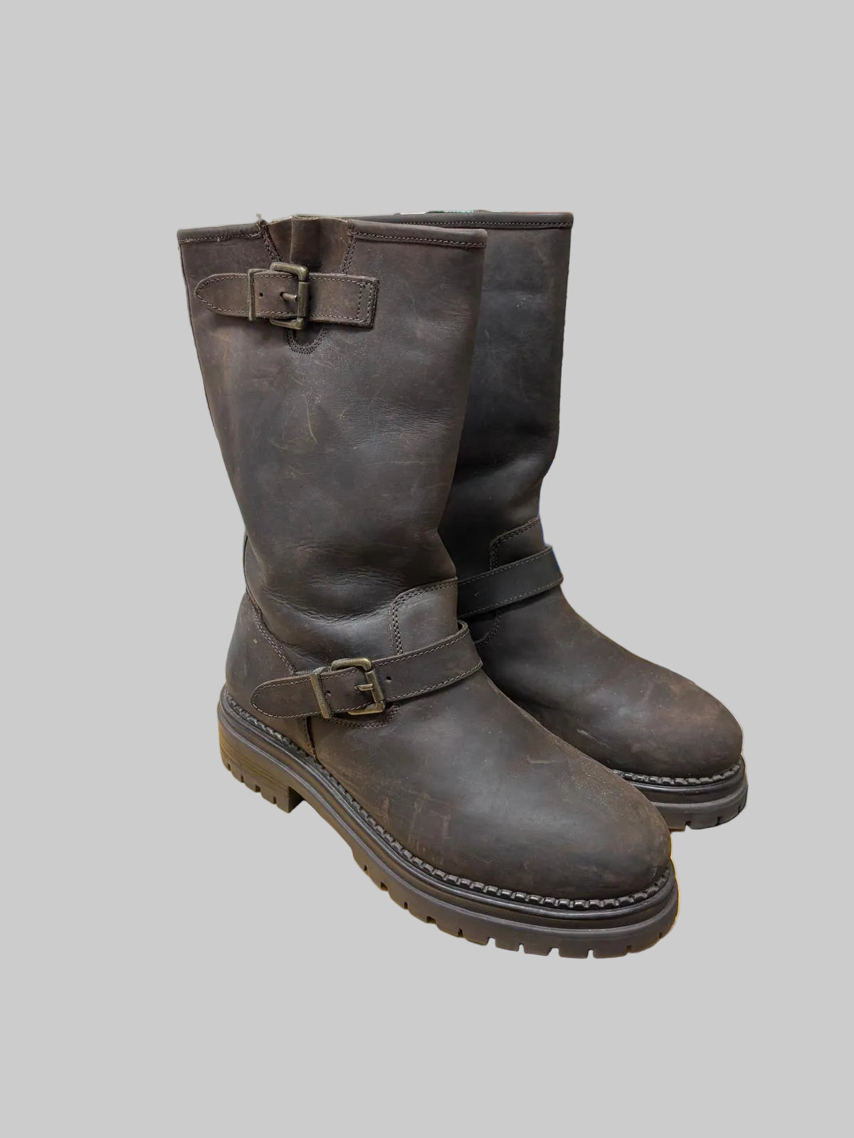 Osprey London 'The Quartz' Ladies Leather Biker Boots UK Size 7 EU 40 - GOOD USED CONDITION