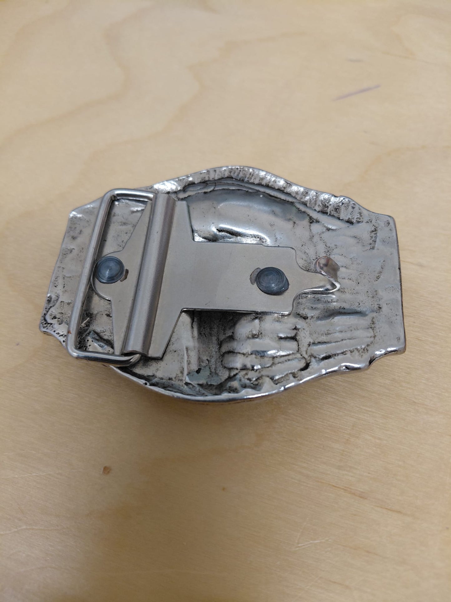 Longhorn Indian Western Red Buckle