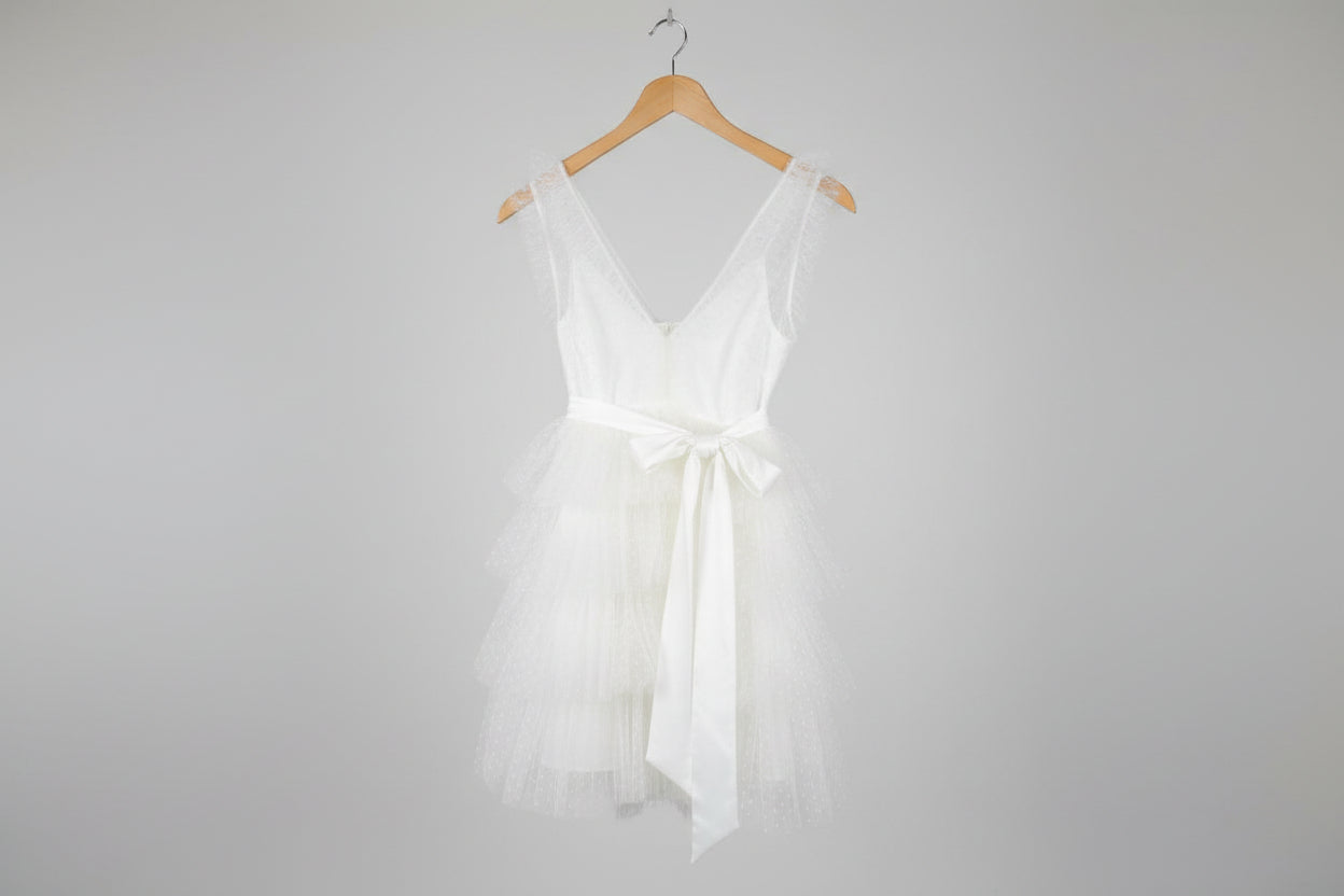 BNWT Forever New Buffy Petite Tulle Mini Dress UK 4 EU 32 Party Dress