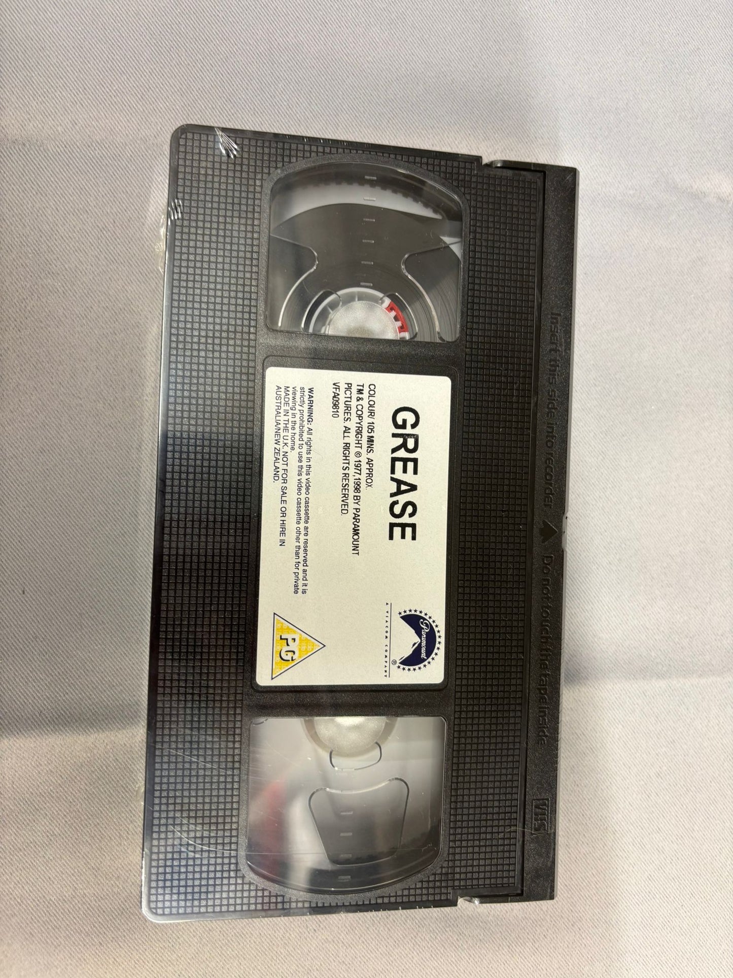 Grease VHS Film 20th Anniversary Edition John Travolta Olivia Newton-John Sealed Cassette