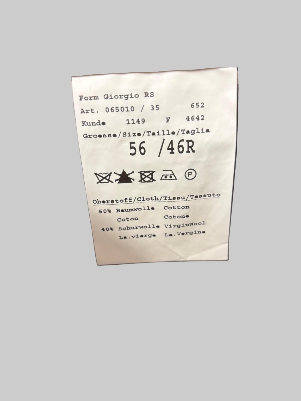 Atelier Torina Blazer Brown Cotton Wool Size 56 / 46R Jacket