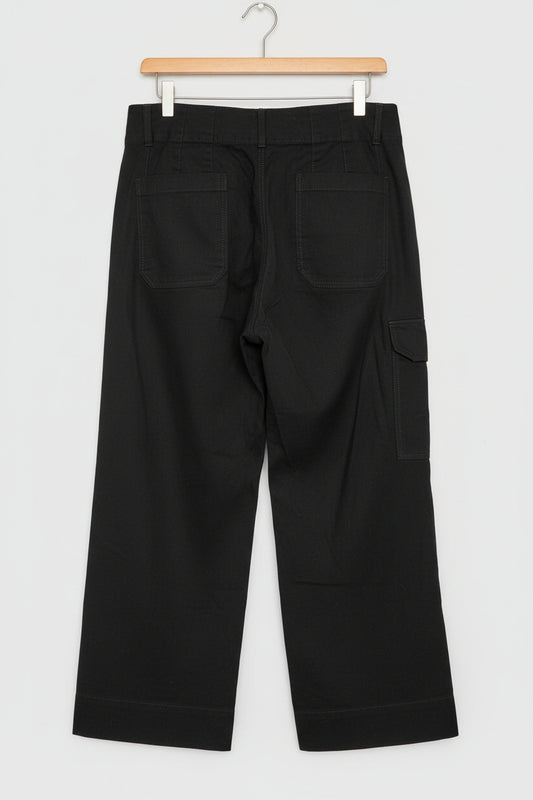 Maeve Anthropologie Black Cargo Trousers Size 31 - The Colette