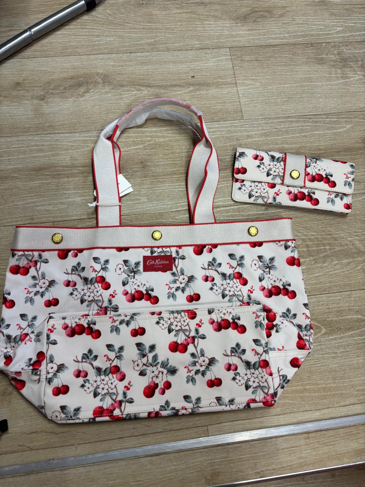 Cath Kidston Cherry Bag and Purse BNWT