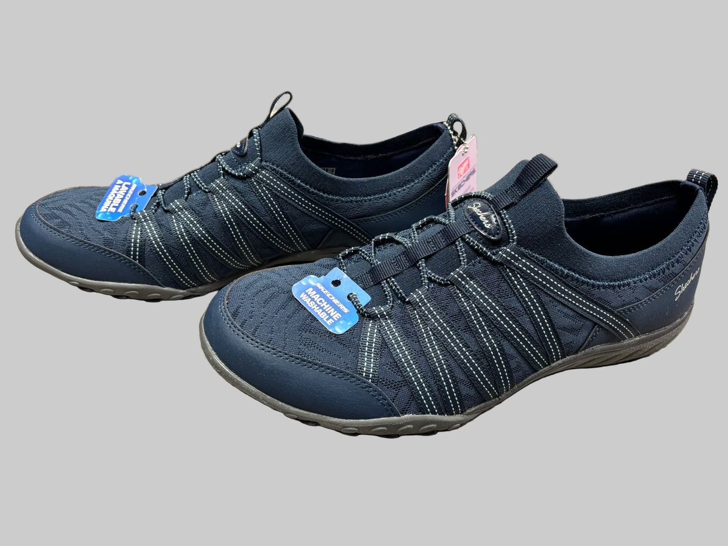 Navy Blue Skechers Slip Ons UK size 7 BNWT