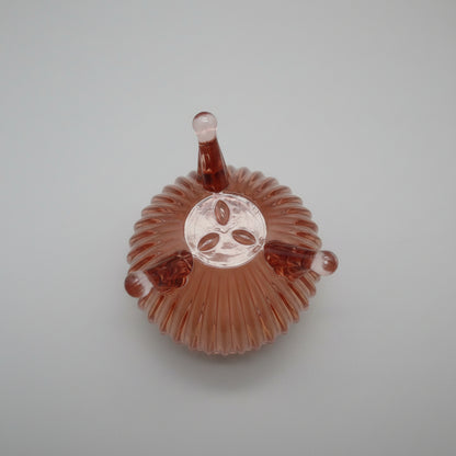 Mid-Century Pink Lidded Candy Dish