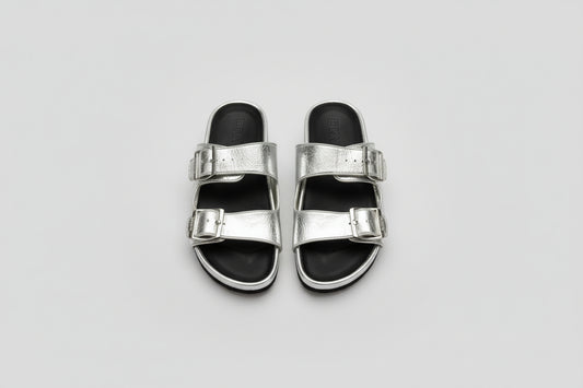 DKNY Women's Silver Sandals Size UK5.5 EU38.5B Used Good Condition