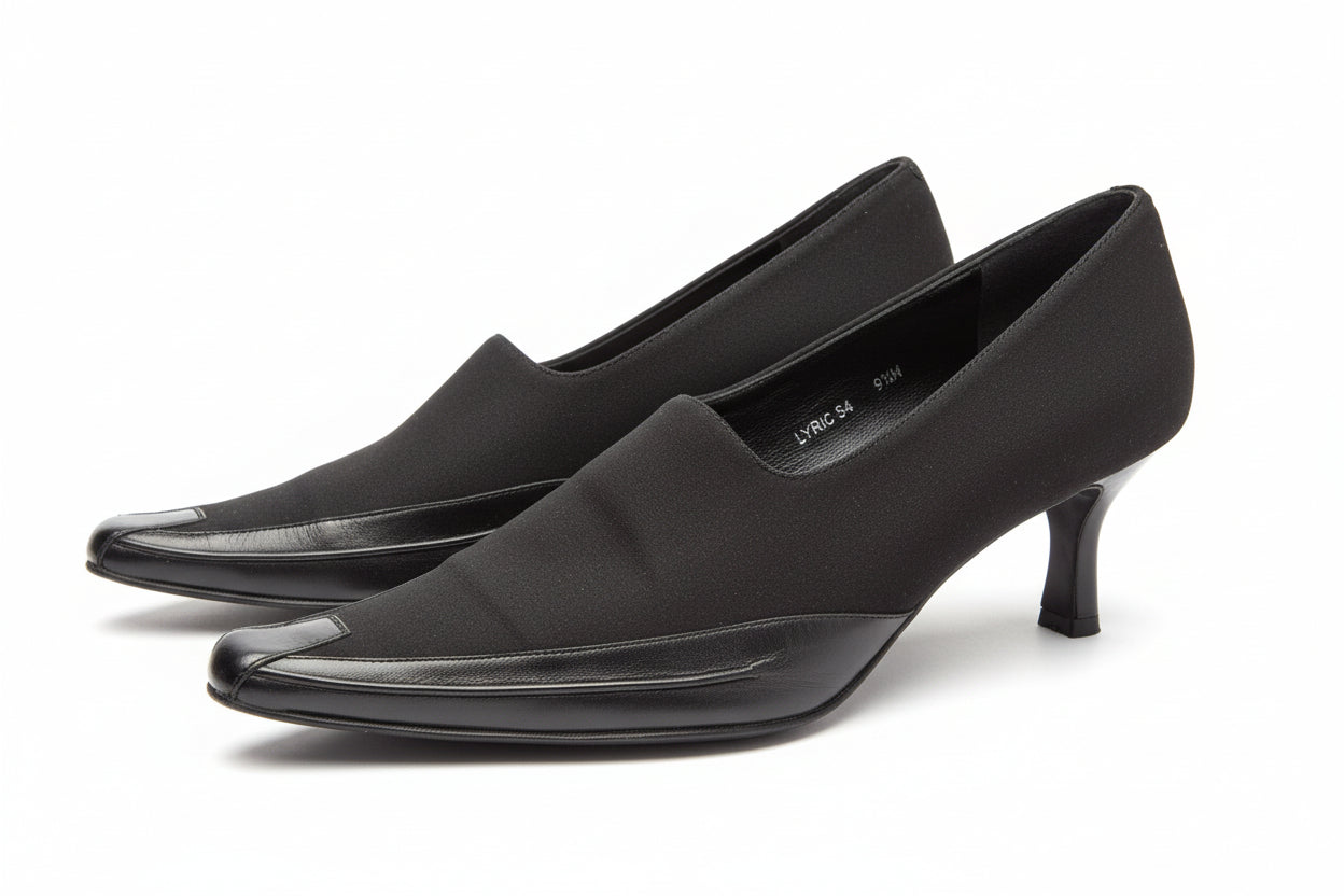 Donald J Pliner size 9.5 black pointy shoes