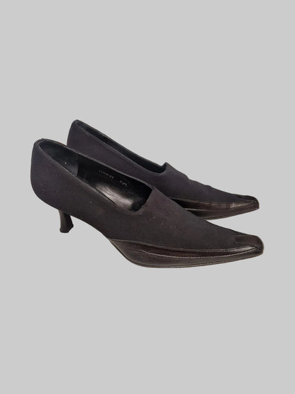 Donald J Pliner size 9.5 black pointy shoes