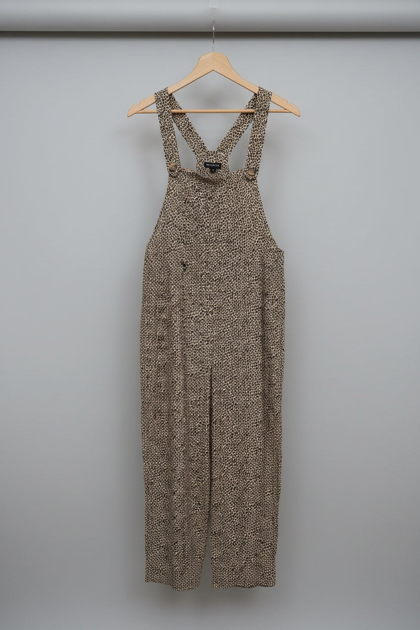 WHISTLES LEOPARD PRINT RITA DUNGAREES UK 12 EU 40