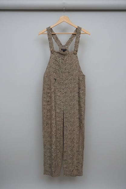WHISTLES LEOPARD PRINT RITA DUNGAREES UK 12 EU 40