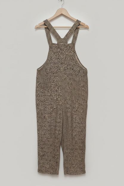 WHISTLES LEOPARD PRINT RITA DUNGAREES UK 12 EU 40